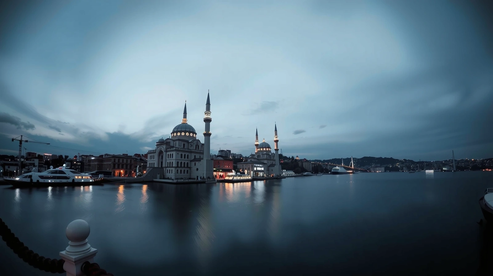 Bosphorus Istanbul aerial view